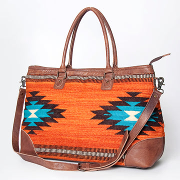 American Darling Tote Saddle Blanket Genuine Leather Western Women Bag Handbag Purse | Travel Bags Cute College Casual